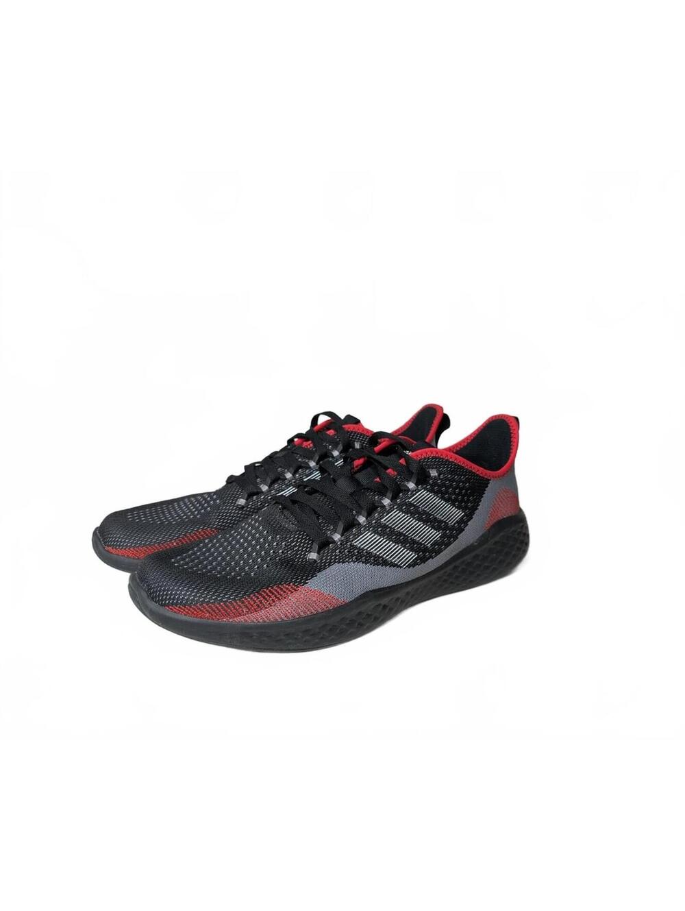 Adidas Men's Fluidflow 2.0 Running Shoes Core Black/Red Size‎ 12